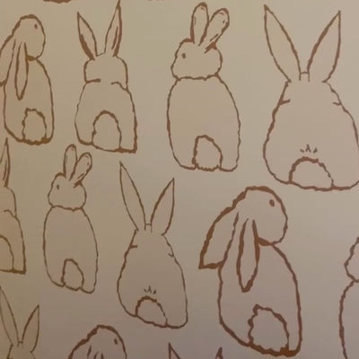 Video of removing a bunny bum wall decals