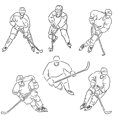 Hockey fabric wall decals