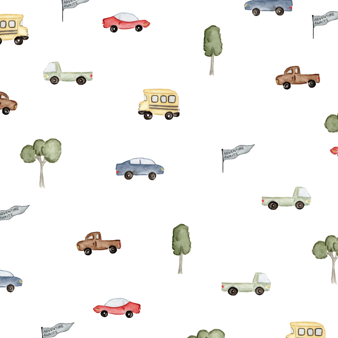 Watercolour Adventure Awaits Transportation wall decals