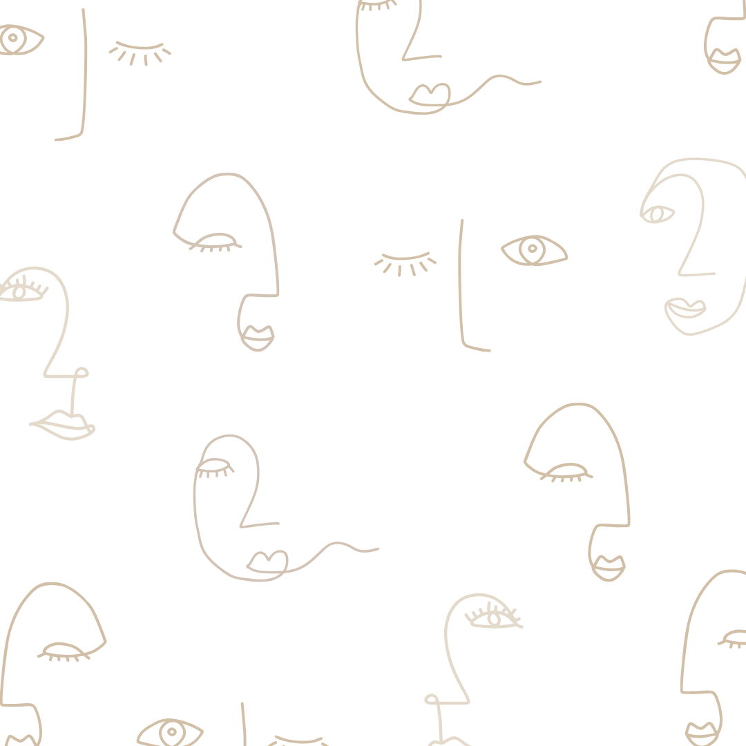 Abstract Faces Wall Decals