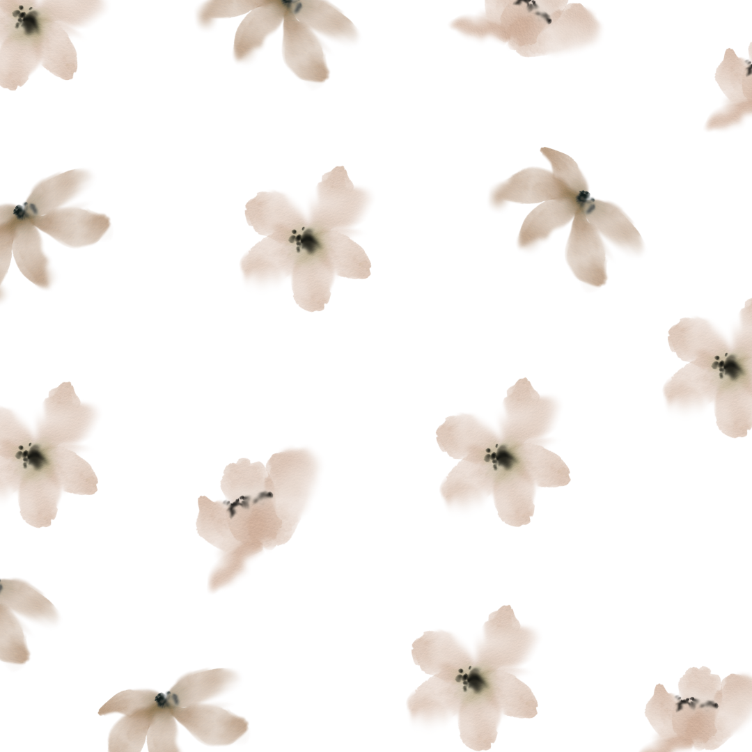 Brown & Taupe Flowers Wall Decals