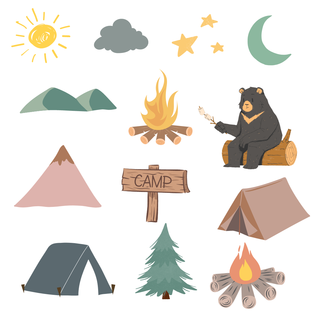 Camping Wall Decals