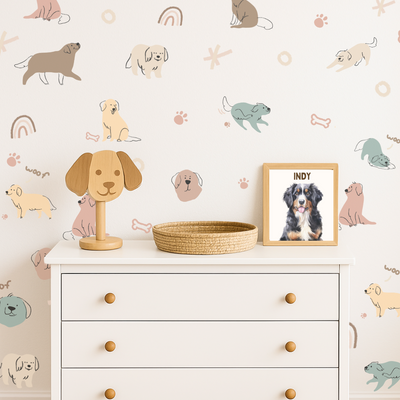 Autocollants Muraux Amis des chiens