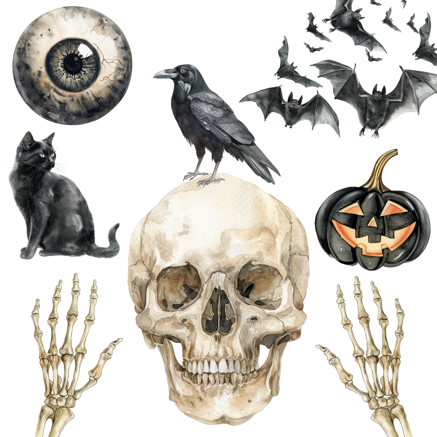 Watercolour Spooky Halloween