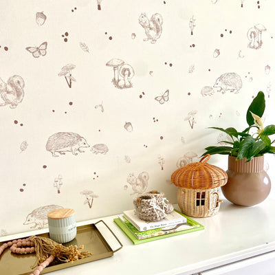 Woodland Light Brown Wall Decals