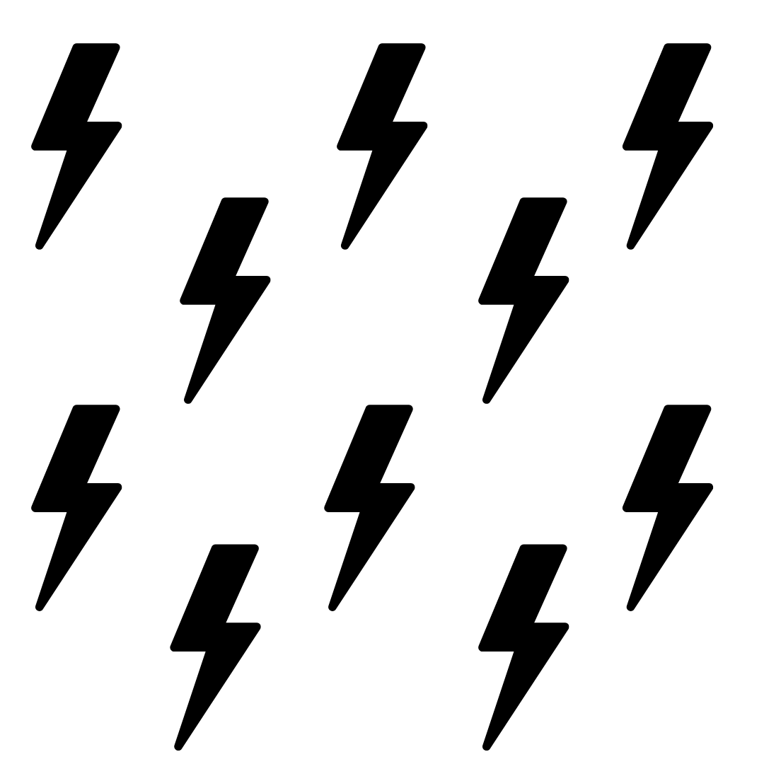 Lightning Bolt Wall Decals