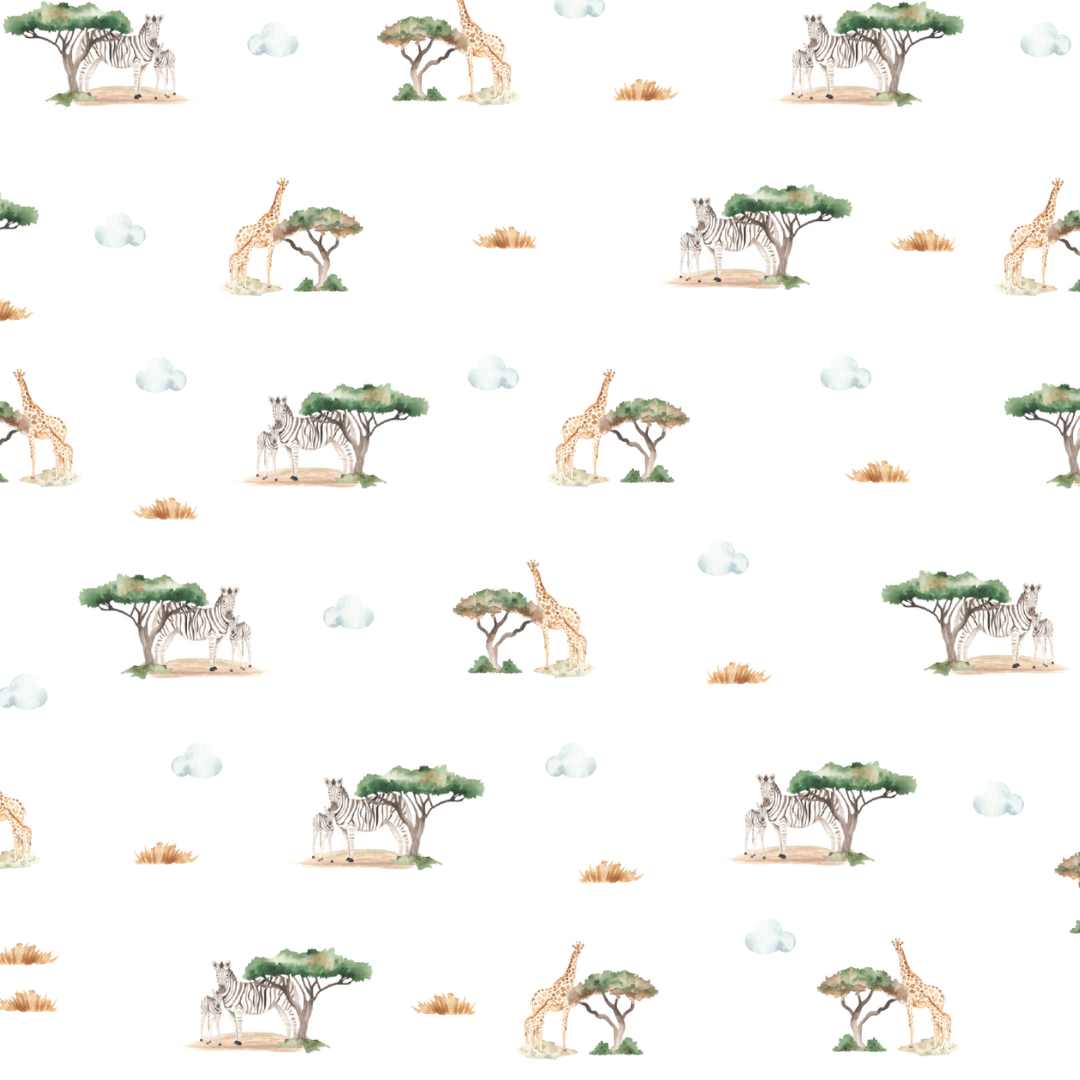 Mommy and Baby Safari Animal Wall Decals