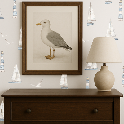 Sailboats and Lighthouses Wall Decals