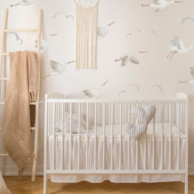 Storks and clouds Wall Decals