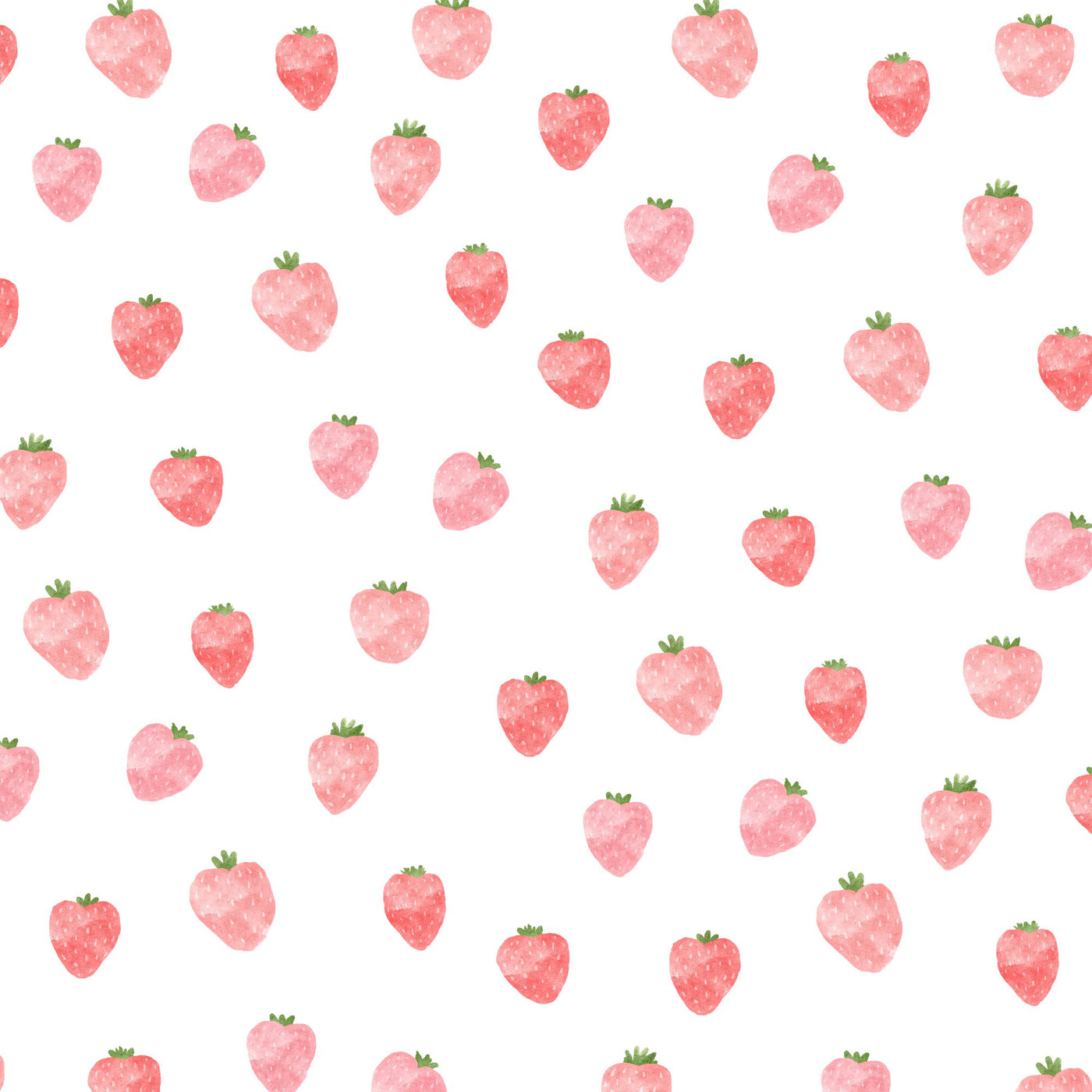 Fabric wall decals featuring vibrant strawberries with green leaves, perfect for adding a fresh and cheerful touch to a child's room or play area.