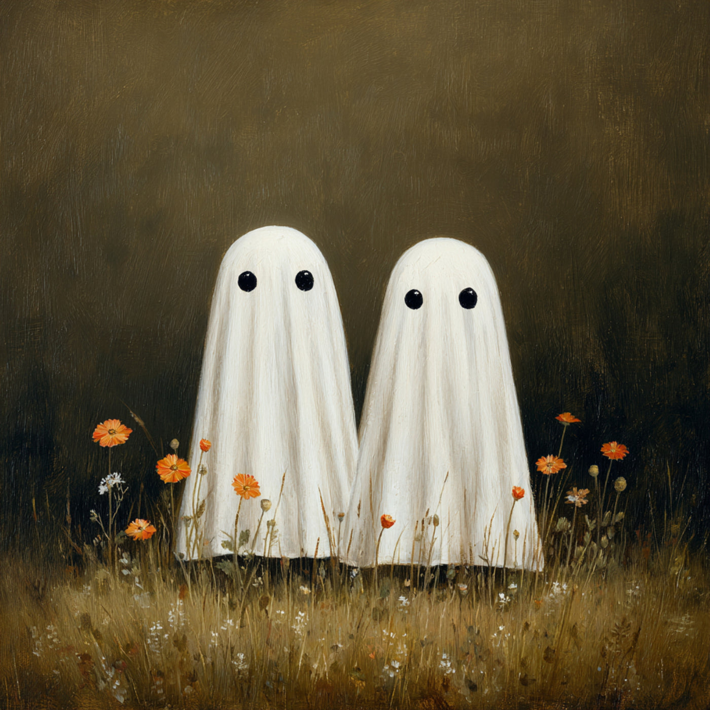 Halloween Vintage Ghost Wall Decals