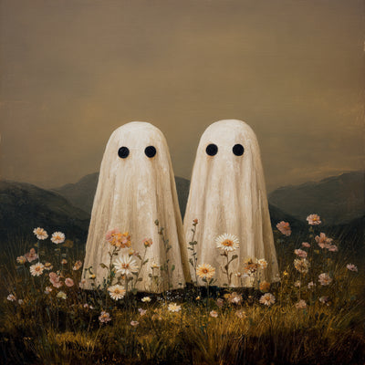 Halloween Vintage Ghost Wall Decals