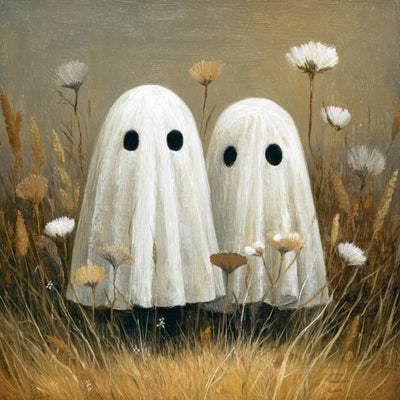 Halloween Vintage Ghost Wall Decals