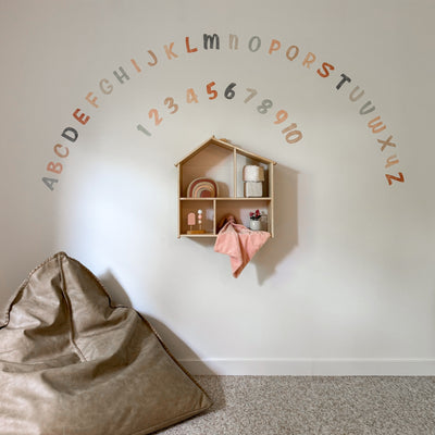 Watercolour Alphabet Wall Decals