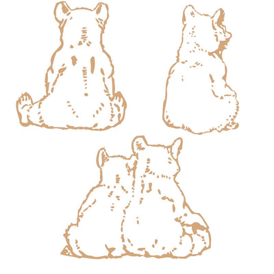 Bear Bum Wall Decals