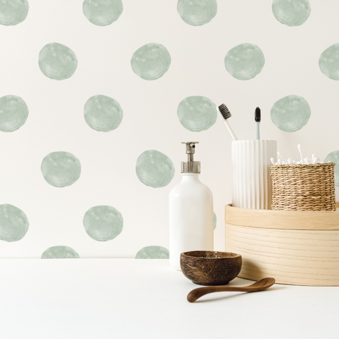 Sage Dots Wall Decals