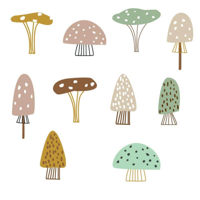 Picture of 10 bohemian mushrooms 